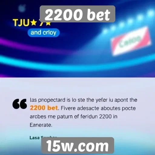 Opiniões de usuários sobre a 2200 bet